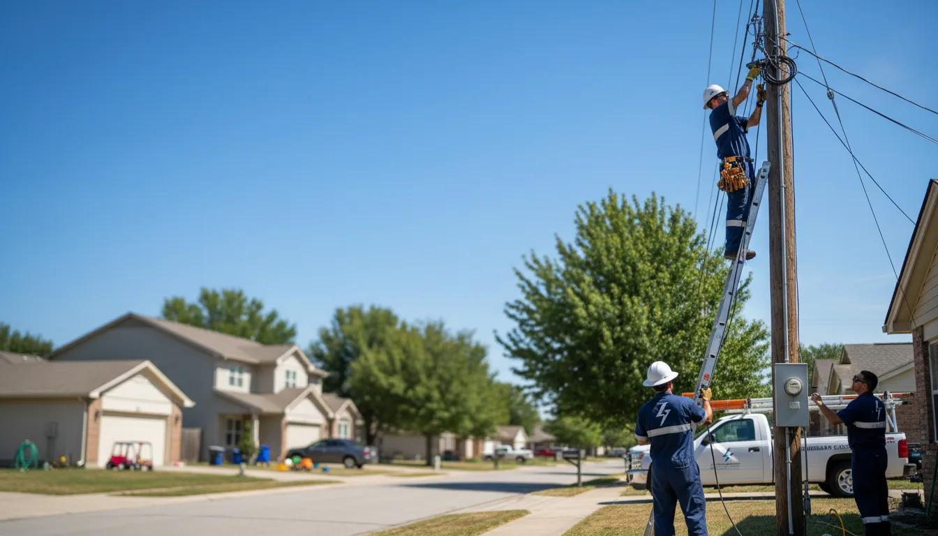 Residential electrician providing installation services in Fitchburg, MA